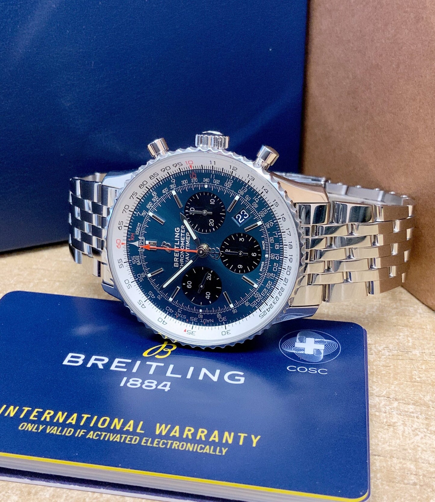 Breitling Navitimer B01 Chronograph 46 Blu/Acciaio