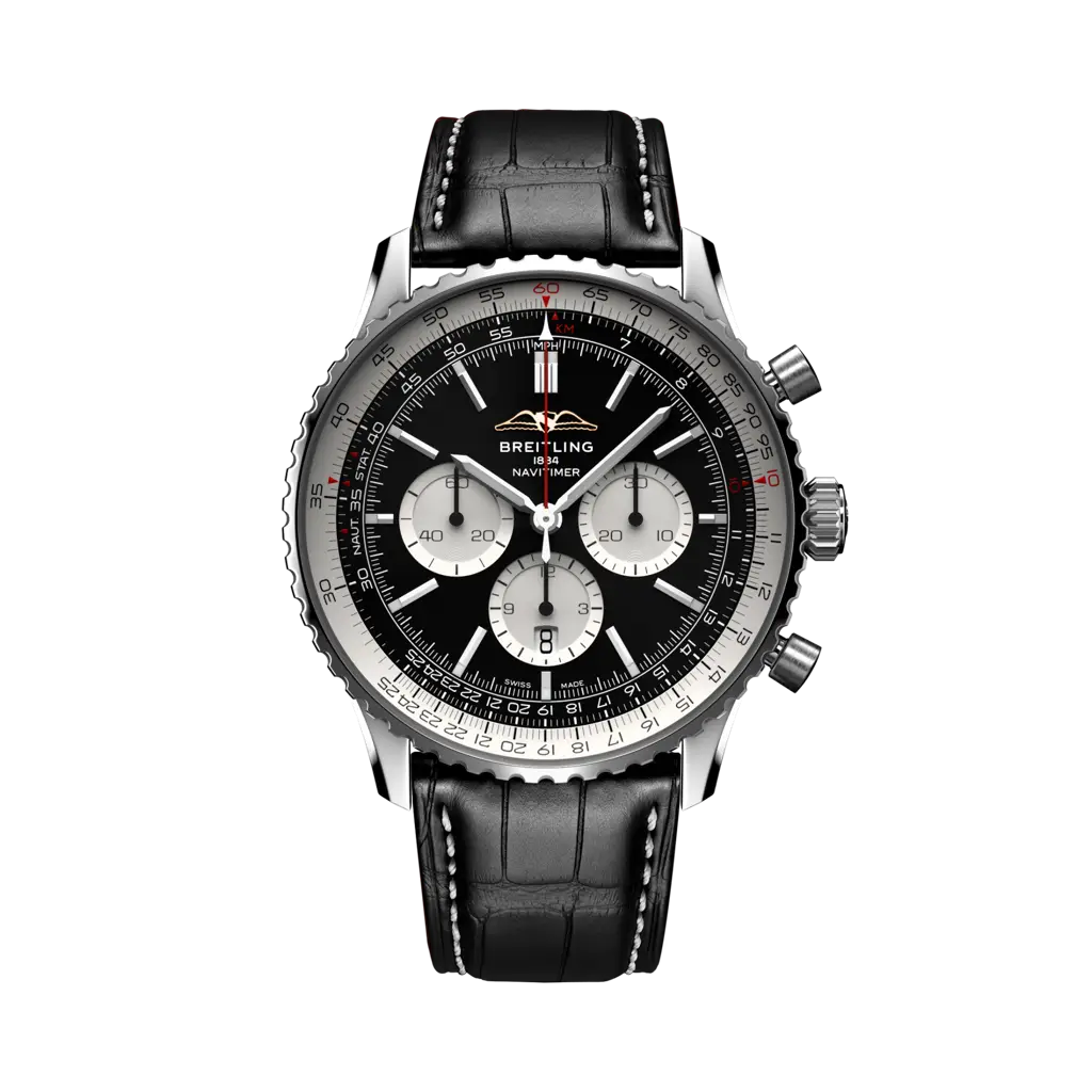 Breitling Navitimer B01 Chronograph 46 Nero/Pelle