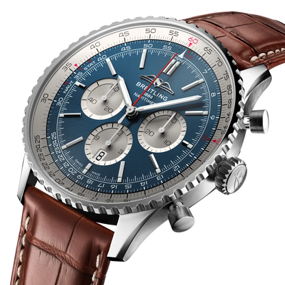 Breitling Navitimer B01 Chronograph 46 Blu/Pelle