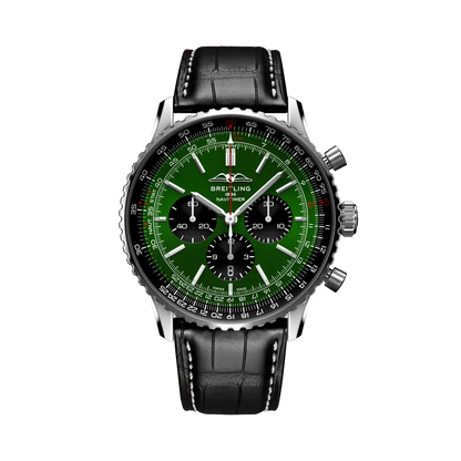 Breitling Navitimer B01 Chronograph 46 Acciaio Verde/Pelle