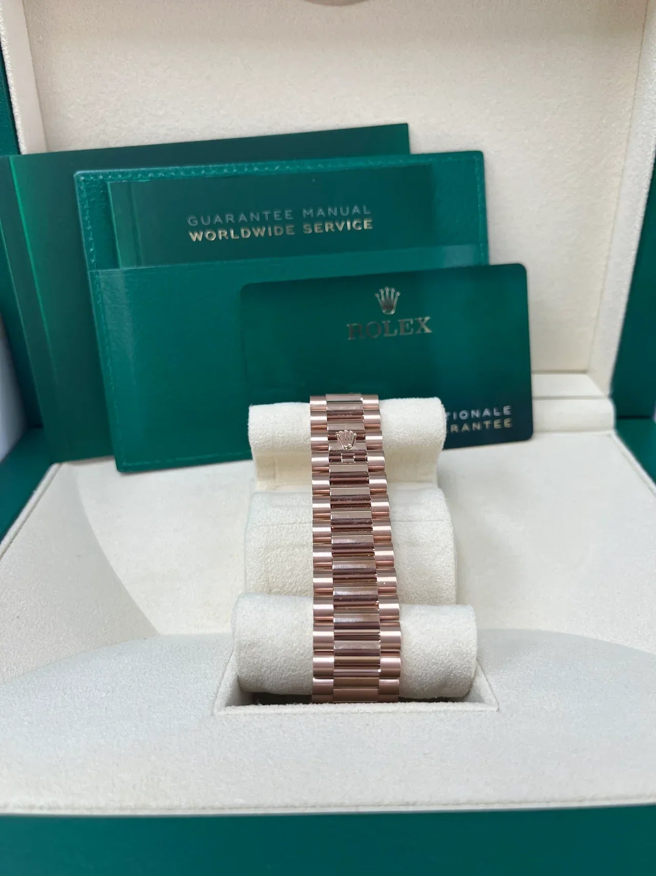 Daydate Oro Rosa-Verde Numeri Romani 228235  40 mm