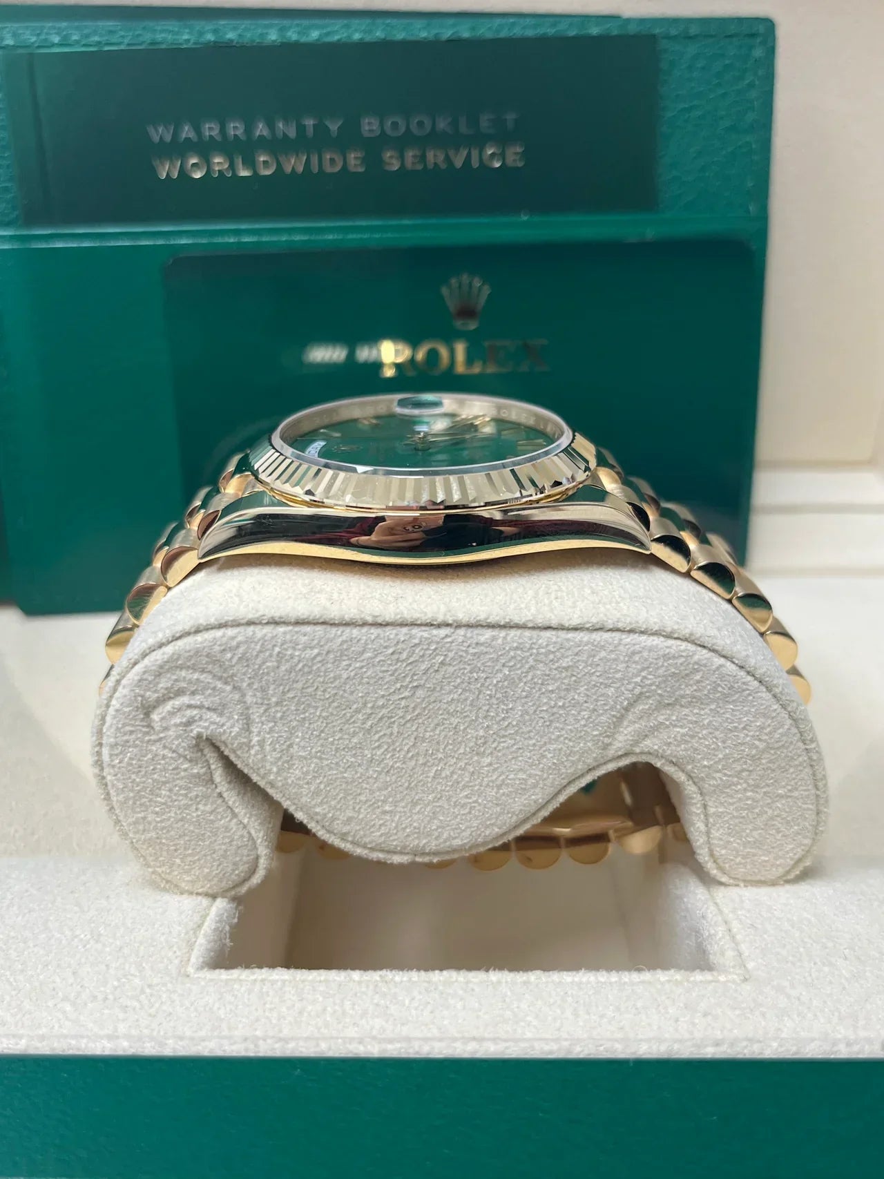 Daydate Oro Giallo-Verde Numeri Romani 228235 40 mm