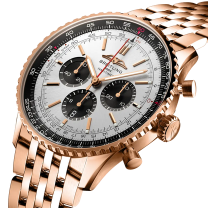 Breitling Navitimer B01 Chronograph 46 Oro Rosa/Argento