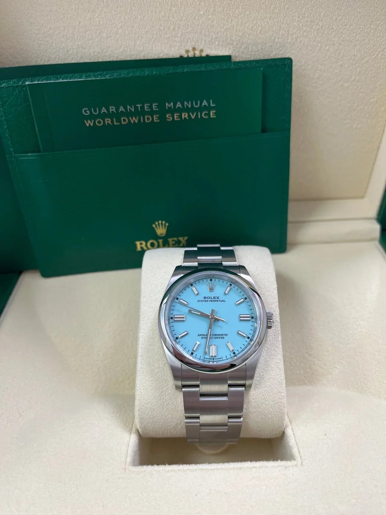 Oyster Perpetual 36 mm azzurro