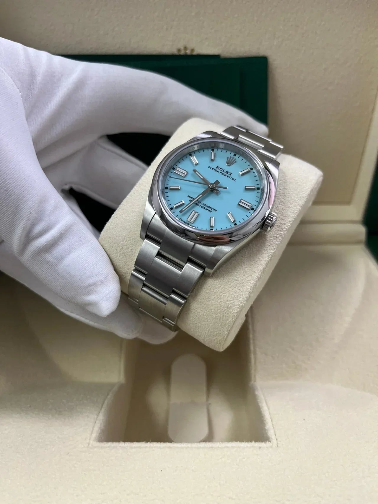 Oyster Perpetual 36 mm azzurro