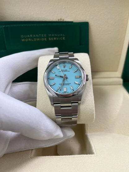 Oyster Perpetual 36 mm azzurro