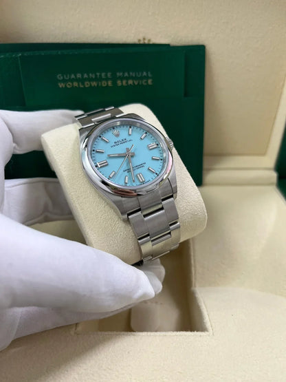 Oyster Perpetual 36 mm azzurro